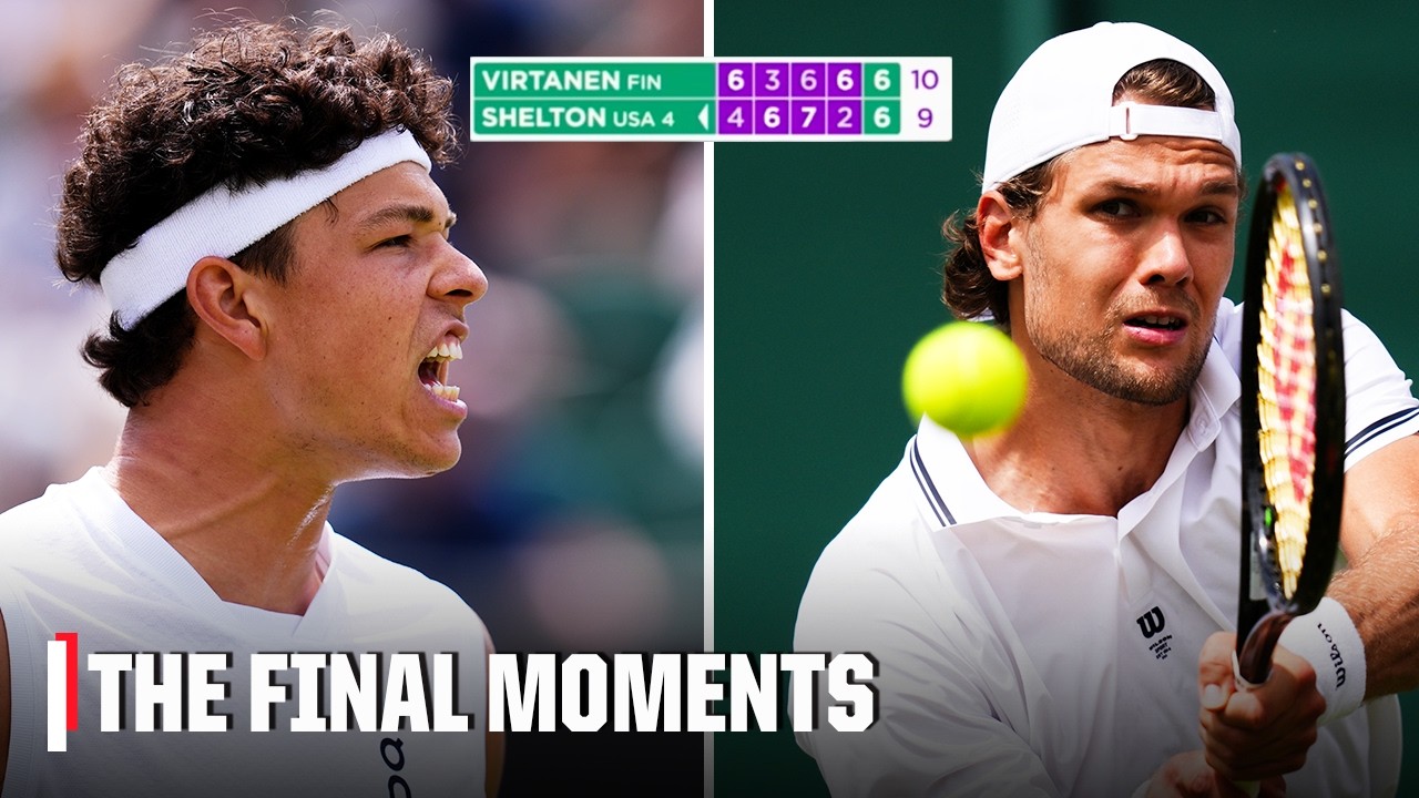 The final moments of Otto Virtanen vs. Ben Shelton | 2026 Wimbledon