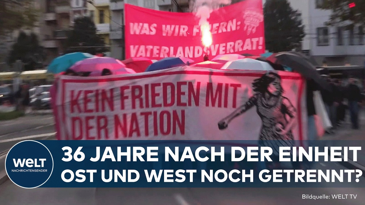 DEUTSCHLAND: 36 Jahre Wiedervereinigung! 92 Prozent sehen weiter Unterschiede zwischen Ost und West