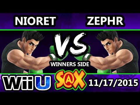 S@X 124 - Nioret (Little Mac) Vs. Zeyphr (Mac) SSB4 Tournament - Smash Wii U - Smash 4