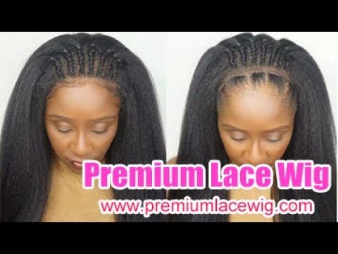 360 Lace Front Wig Kinky Straight 22inch 