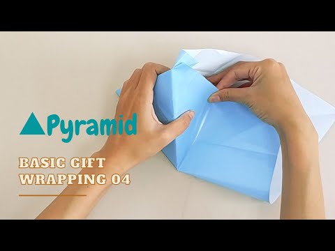 How to Wrap Triangular Pyramid Shaped Gift Box? | Odd Shaped Gift Wrapping Tutorial
