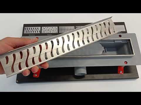 Трап для душа 85 см с накладкой полированная сталь MCH Чехия CH 850 KN 1 - фото 2 - id-p261951153