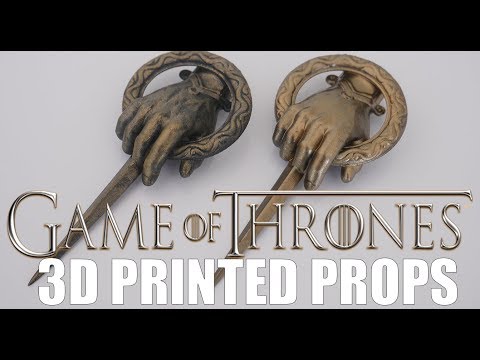 3d Printed REALISTIC Game of Thrones Hand of King pins