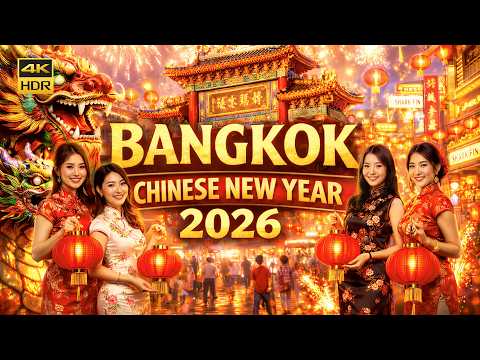 Bangkok Chinese New Year 2026 Year of the Fire Horse | Walking Tour in Chinatown