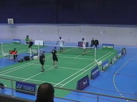 Top 12 Badminton 2014-2015 Aulnay-sous-Bois - Oullins : Double Messieurs