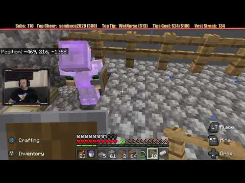 Minecraft "Chill Stream" June 15, 2020 pt2 - Some Careful Sky-High Building