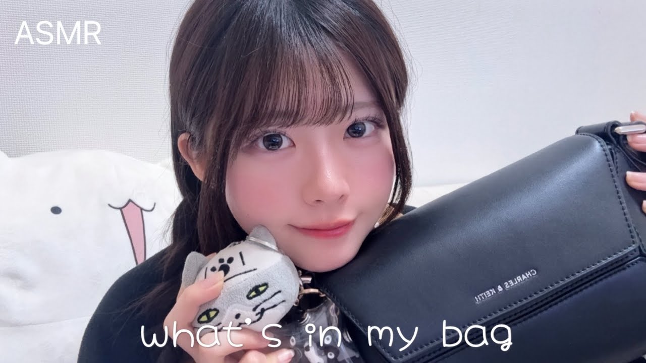 [ASMR]囁きながらバッグの中身で音フェチ🧳what's in my bag [ネイルタッピング]