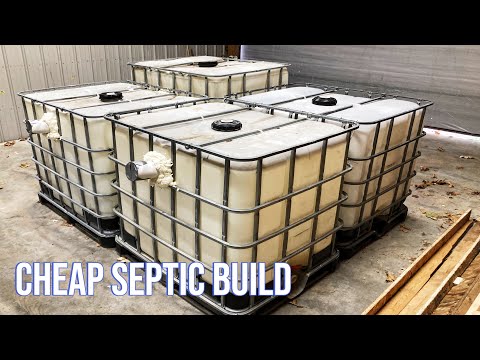 CHEAP DIY Septic system using totes for off grid