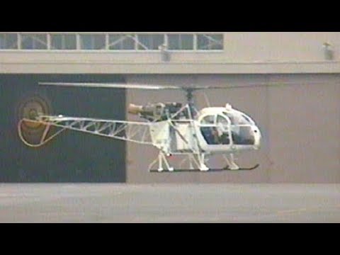 【貴重映像】Helicopter Aerospatiale SA315B Lama JA6128 Engine Start Up Takeoff & Landing