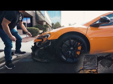 MCLAREN 650s WRECKED AFTER ONLY 30 MIN ON THE ROAD !