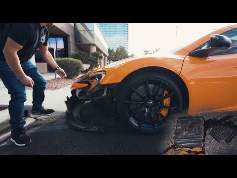 MCLAREN 650s WRECKED AFTER ONLY 30 MIN ON THE ROAD ! Video