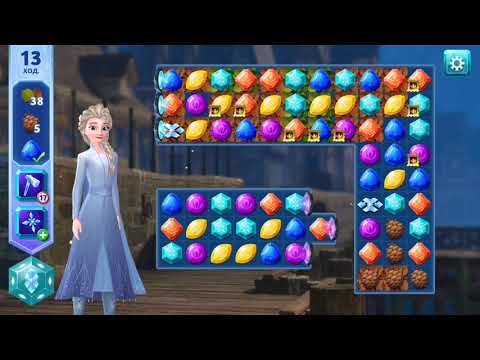 Disney Frozen Adventures, Match 3, level 752, HARD 😬😬😬