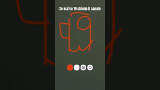 Se scrivo 19 chiudo il canale #perte