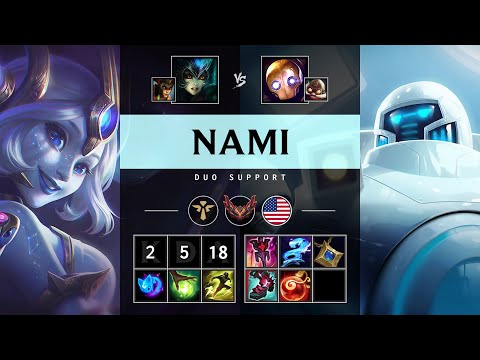 Nami Support vs Blitzcrank - NA Grandmaster Patch 25.19