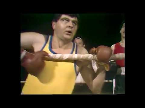 Massimo Boldi e Daniele Formica , incontro di Boxe 1980