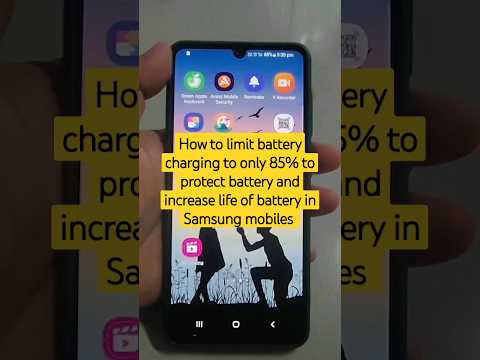 How to limit battery charging to only 85% to protect battery and life of battery in Samsung mobiles