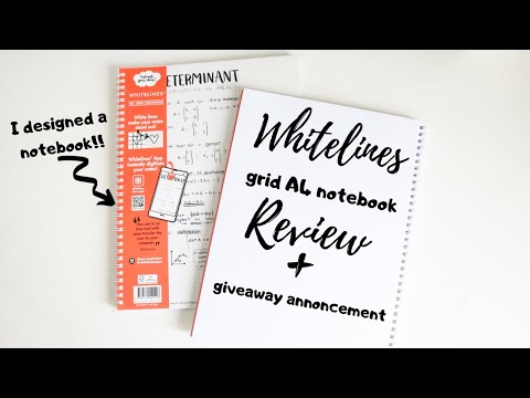 Whitelines grid a4 notebook/ honest review + giveaway