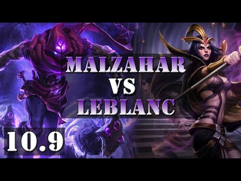 [PT-BR] Malzahar vs LeBlanc (MID) l KDA 12/1/4, Malzahar BR I Diamante I Patch 10.9