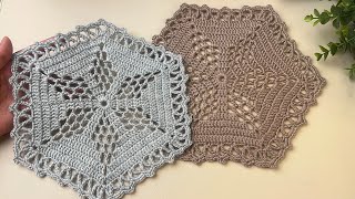 Amazing crochet doily tutorial,step by step guide for beginners