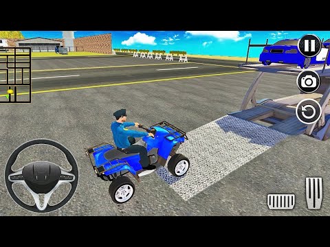 Transporting Police Quad Bike in Cargo Plane - Police Car Transporter 2021 - Android Gameplay