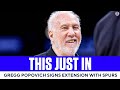 Gregg Popovich Signs Extension With San Antonio Spurs I CBS Sports