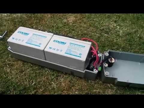 Electric bicycle battery demonstration