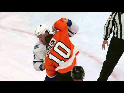 Gotta See It: Phaneuf and Schenn's battle turns into a fight