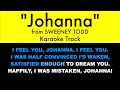 Johanna From Sweeney Todd Karaoke Track With Lyrics On Screen