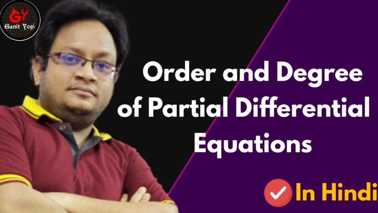 Order and Degree of Partial Differential Equation | Order of Partial Differential Equation | #Degree