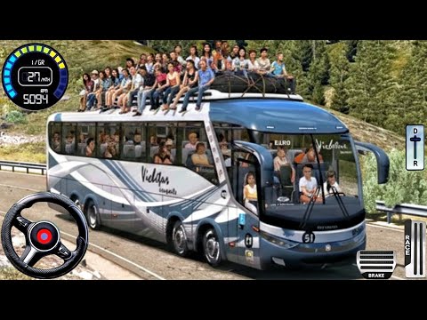 Real Bus Simulator 3D - Coach Bus Offroad Driving 2025 - Bus Game Andriod Gameplay