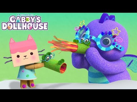 Craft a Fire-Breathing Sparkle Dragon with Baby Box! | GABBY'S DOLLHOUSE
