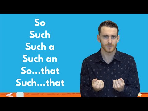 How to Form Sentences with Such...That and So...That | How to Add Emphasis with So and Such