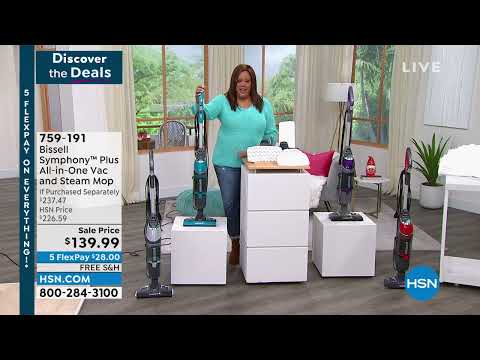 Bissell Symphony Plus AllinOne Vac and Steam Mop with Ac...
