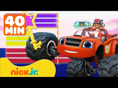Blaze y Los Monster Machines | ¡Blaze usa las matemáticas para salvar el día! | Nick Jr. en Español
