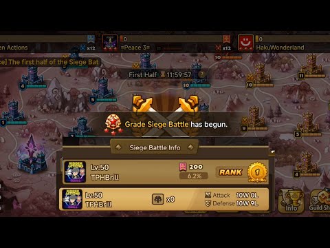 G3 Siege EU with Runes - Hidden Actions vs Peace 3 vs HakuWonderland #summonerswar