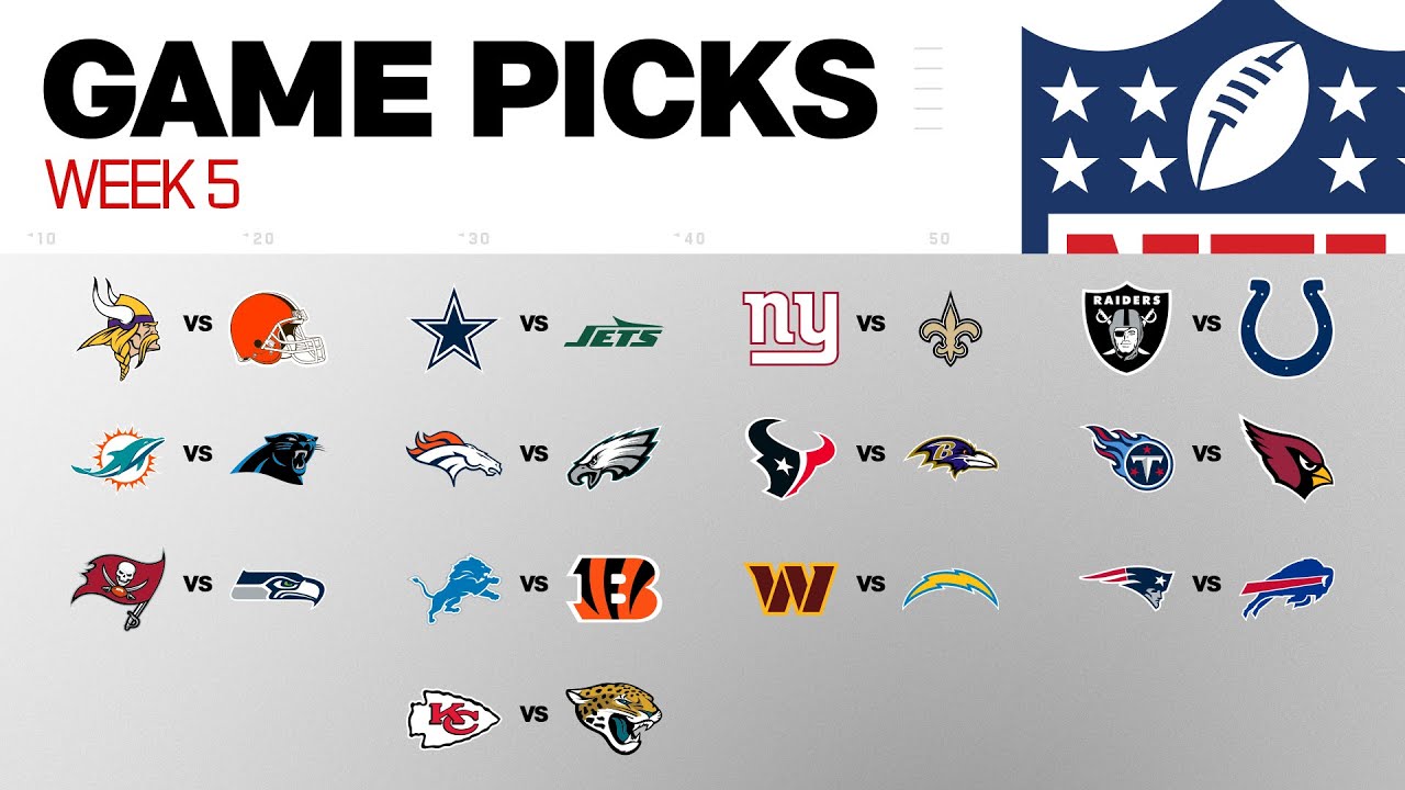 NFL Week 5 Game Picks