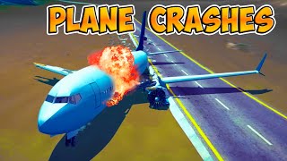Satisfying Airplane Crashes ✈️😨🛬 Part №1 Besiege | Plane Smash