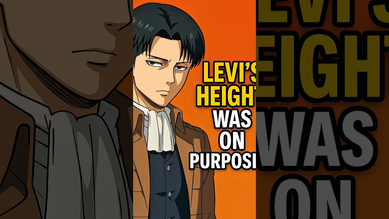 Levi’s Height Was On Purpose?!   #levi #attackontitan #aot #shorts #fyp #facts #anime #manga