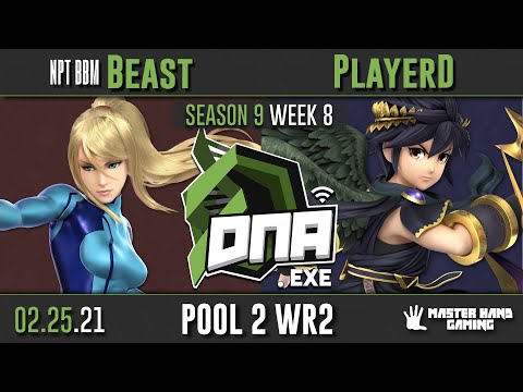 DNA.EXE S9:W8 - NPT BBM | Beast (Zero Suit Samsu) Vs. PlayerD (Pac Man, Dark Pit) - Pool 2 WR2
