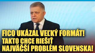 Fico ukázal veľký FORMÁT, takto chce vyriešiť najväčší problém Slovenska