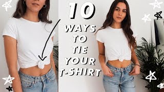 10 ways to TIE AND TUCK your t shirt