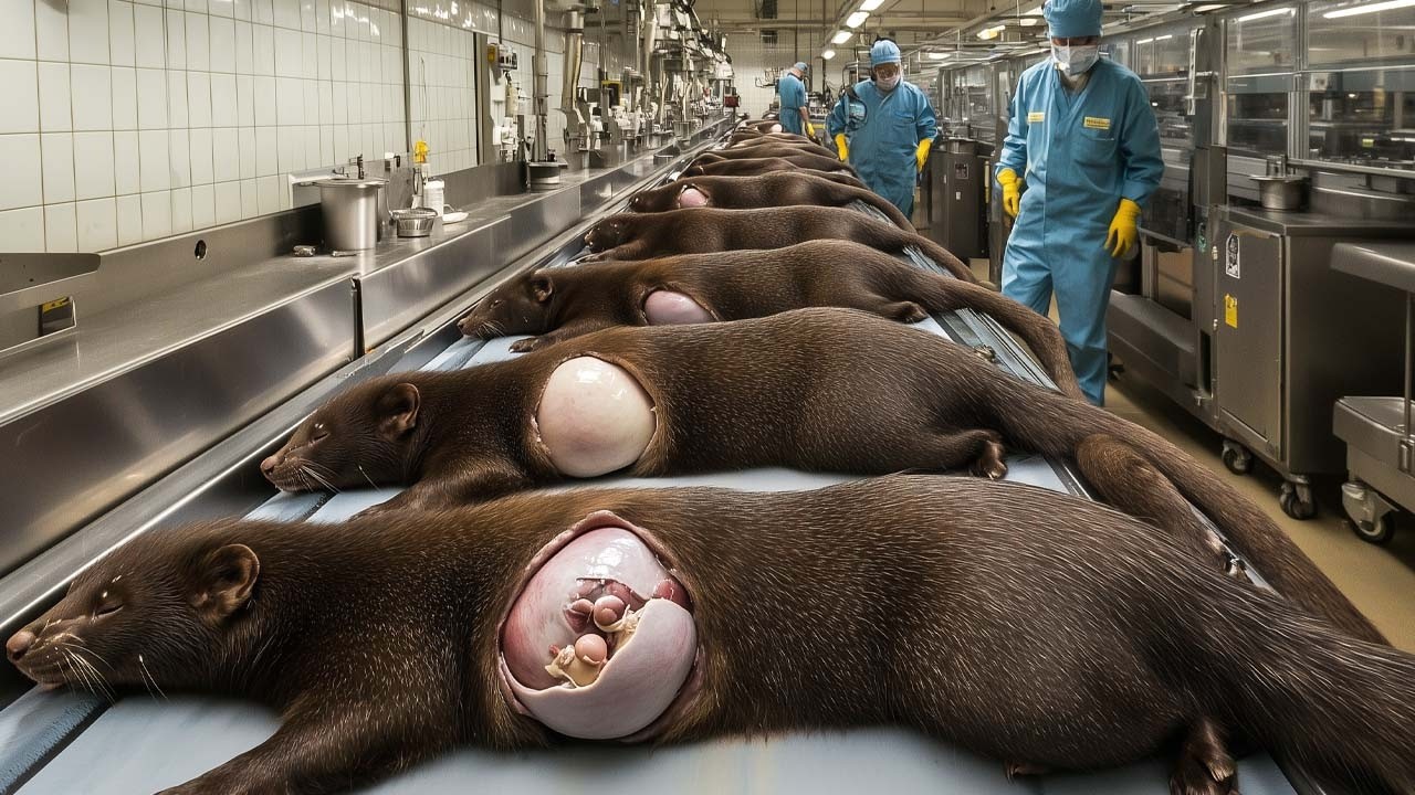 Os Fazendeiros Americanos Criam E Processam Milhões De Visons, Crocodilos E Gansos