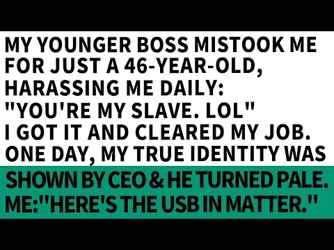 My younger boss mistook me for just a 46 years old, harassing me daily   'You're my slave lol'