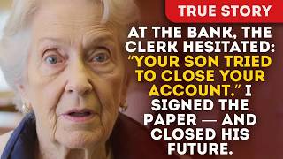 At The Bank, The Clerk Hesitated： “Your Son Tried To Close Your Account ” I Signed The Paper — A