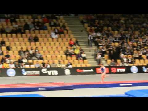 FRA Marie Deloge Prelim 2nd Pass 2015 World Champs Tumbling