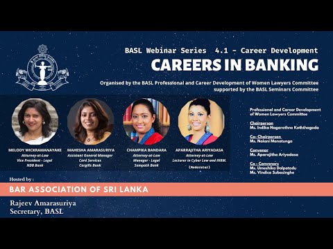 BASL Webinar 4.1 - Career Development : Careers in Banking