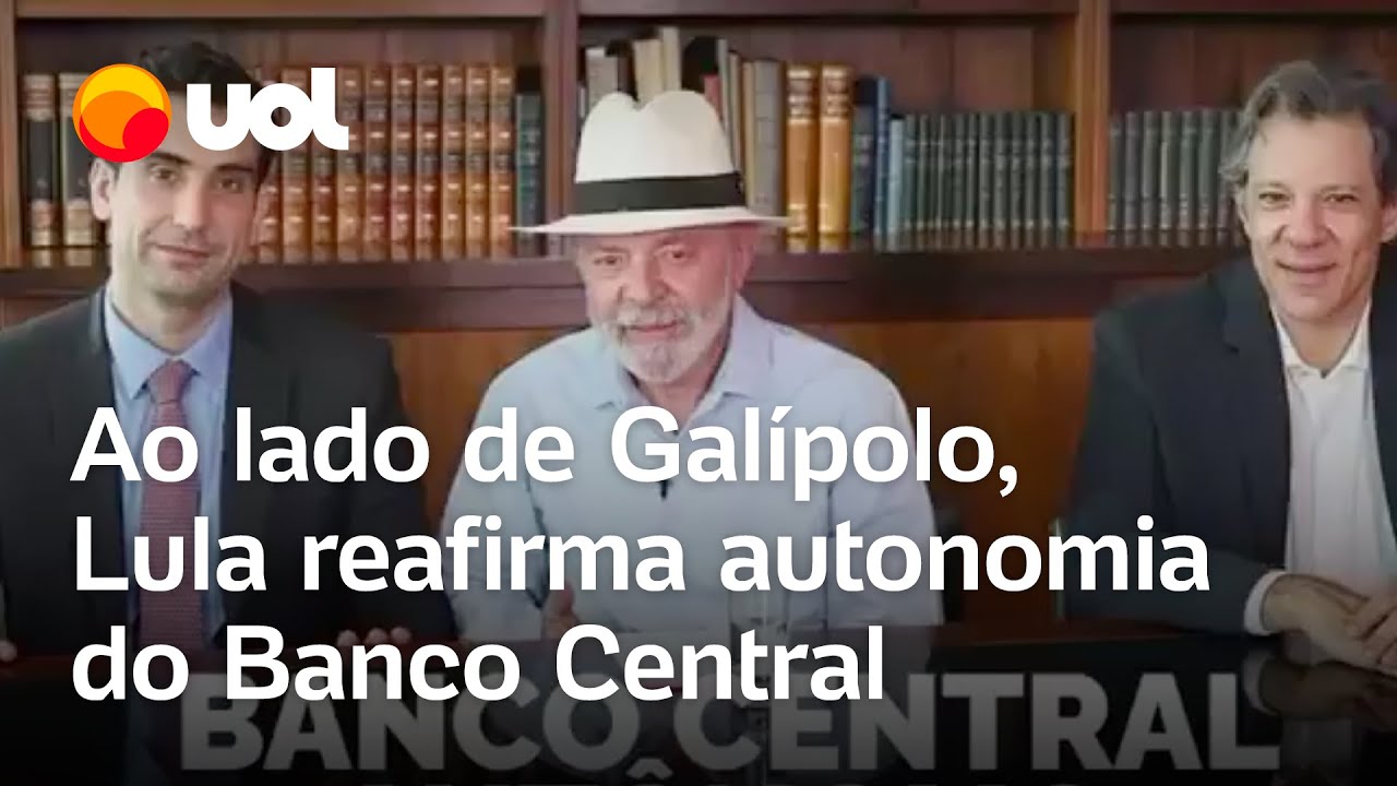 Lula promete para Galípolo garantir a 'autonomia' do Banco Central; veja vídeo