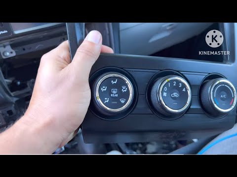 How to Remove, Replace or inspect the A/C Switch on a 2015 Subaru Forester