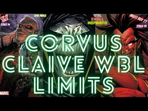 CORVUS CLAIVE AWAKEN LIMITS IN WBL -CTP OF RAGE -KNULL STAGE 14 AND MEPHISTO 19| Marvel Future Fight