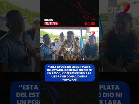 Vicepresidente Lara llega con donaciones a Yapacaní